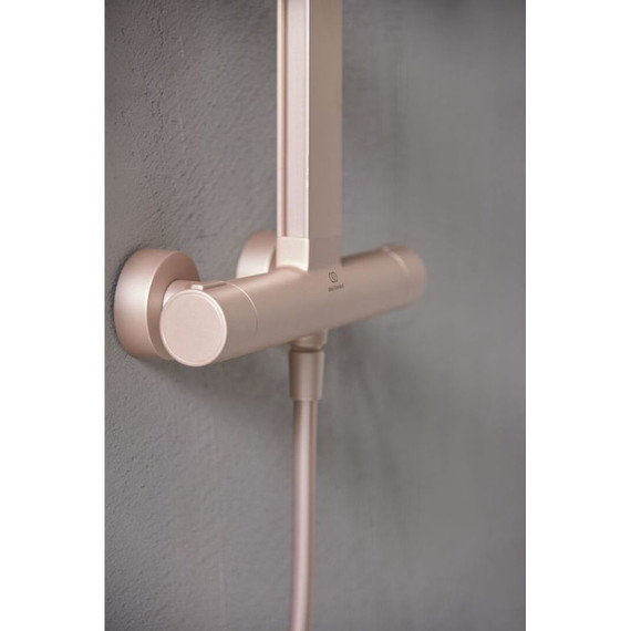 Душевая стойка с термостатом Ideal Standard ALU+ IS BD583RO, розовый - фото, картинка 10 Душевая стойка с термостатом Ideal Standard ALU+ IS BD583RO, розовый - фото 10