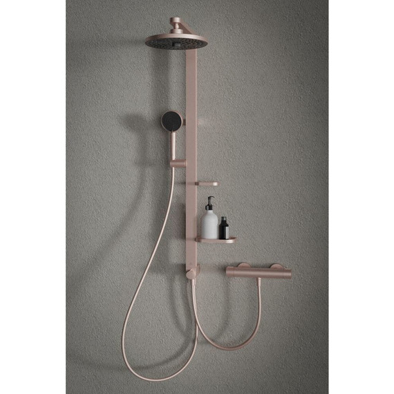 Душевая стойка с термостатом Ideal Standard ALU+ IS BD583RO, розовый - фото, картинка 8 Душевая стойка с термостатом Ideal Standard ALU+ IS BD583RO, розовый - фото 8