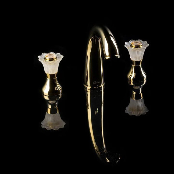 Смеситель для раковины Boheme Camelia 297, бронза - фото 2