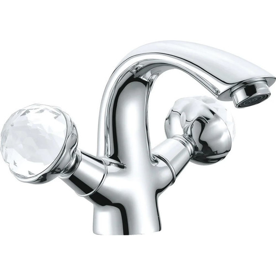 Смеситель для раковины Boheme Brillante Presente Swarovski 351, chrome - фото 