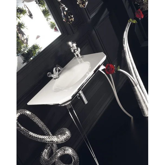 Смеситель для раковины Boheme Brillante Presente Swarovski 351, chrome - фото 7