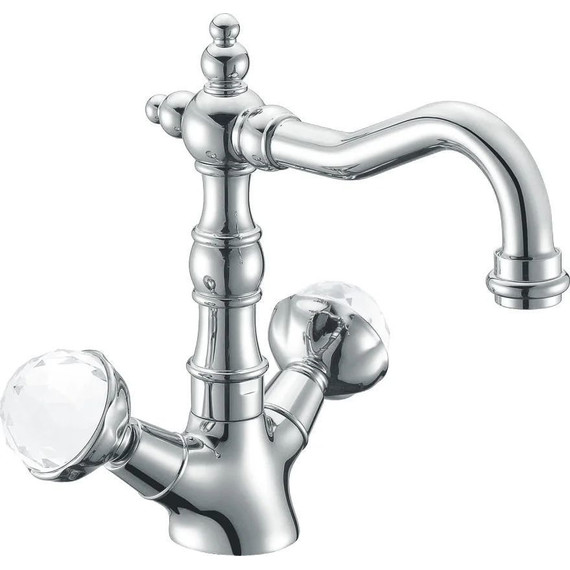 Смеситель для раковины Boheme Brillante Presente Swarovski 352, chrome - фото 