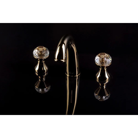 Смеситель для раковины Boheme Flora 297-FL, бронза - фото 2