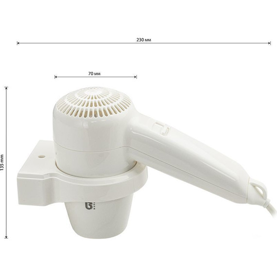 Фен для волос GFmark 6821, белый - фото 8