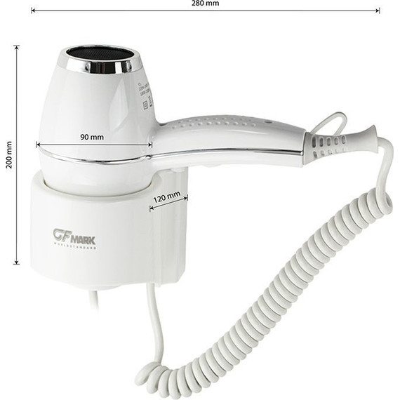 Фен для волос GFmark 6832, белый - фото 9