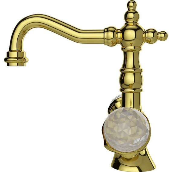 Смеситель для раковины Boheme Imperiale Presente Swarovski 332, золото - фото 3