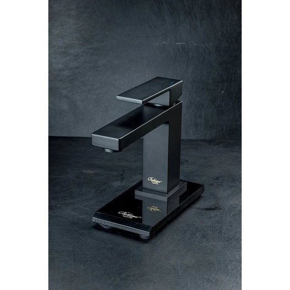 Смеситель для раковины Boheme Qubic 471-B, чёрный матовый, Цвет производителя: чёрный матовый - фото 2