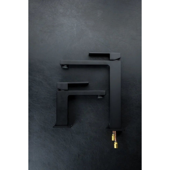 Смеситель для раковины Boheme Qubic 471-B, чёрный матовый, Цвет производителя: чёрный матовый - фото 3