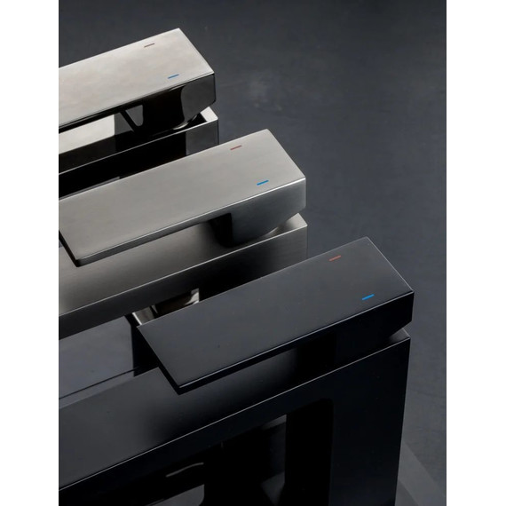 Смеситель для раковины Boheme Qubic 471-B, чёрный матовый, Цвет производителя: чёрный матовый - фото 4