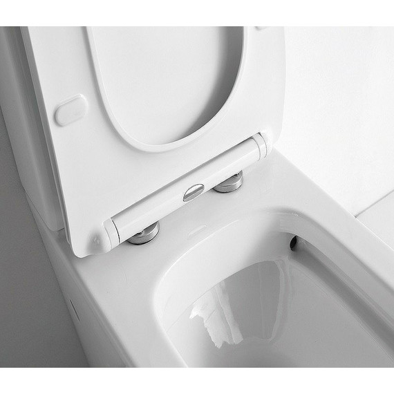 Унитаз-компакт CeramaLux TR2170 с тонкой крышкой микролифт (система смыва Торнадо) - фото 9