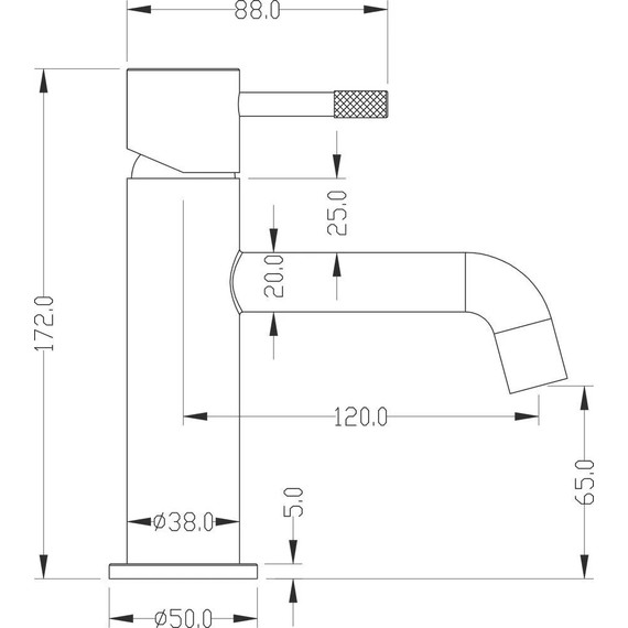 Смеситель для раковины Boheme Uno 461-CR, chrome, Цвет производителя: chrome - фото 2