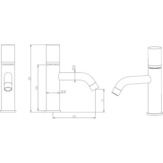 Смеситель для раковины Boheme Stick 121-WCR, white chrome, Цвет производителя: white chrome - фото 2