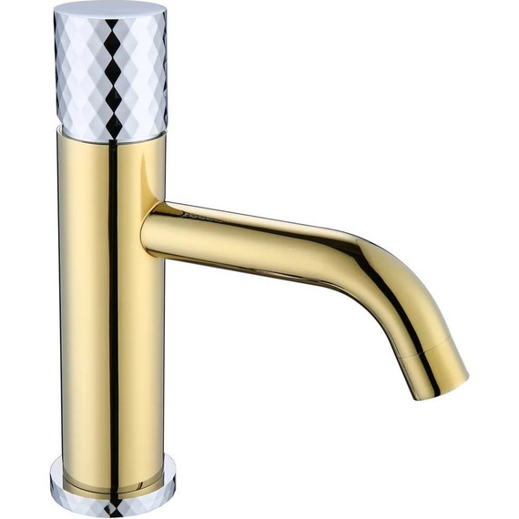 Смеситель для раковины Boheme Stick 121-GCR, gold chrome, Цвет производителя: gold chrome - фото 