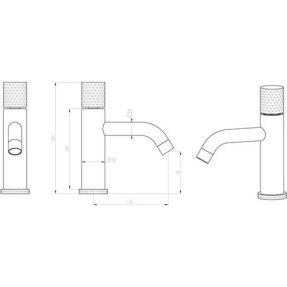 Смеситель для раковины Boheme Stick 121-CRCR.2, chrome, Цвет производителя: chrome - фото 4