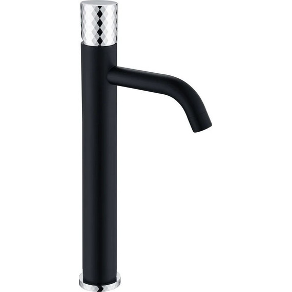 Смеситель для раковины высокий Boheme Stick 122-BCR, black chrome, Цвет производителя: black chrome - фото 