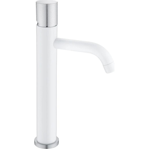 Смеситель для раковины высокий Boheme Stick 122-WCR.2, white chrome, Цвет производителя: white chrome - фото 