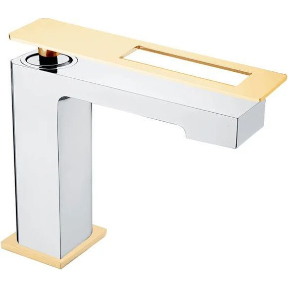 Смеситель для раковины Boheme Q 141-CRG, gold chrome - фото 