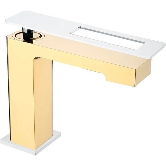 Смеситель для раковины Boheme Q 141-GCR, gold chrome, Цвет производителя: gold chrome - фото 