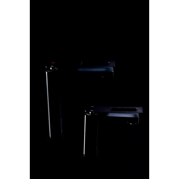 Смеситель для раковины высокий Boheme Q 142-BB, чёрный, Цвет производителя: чёрный - фото 2