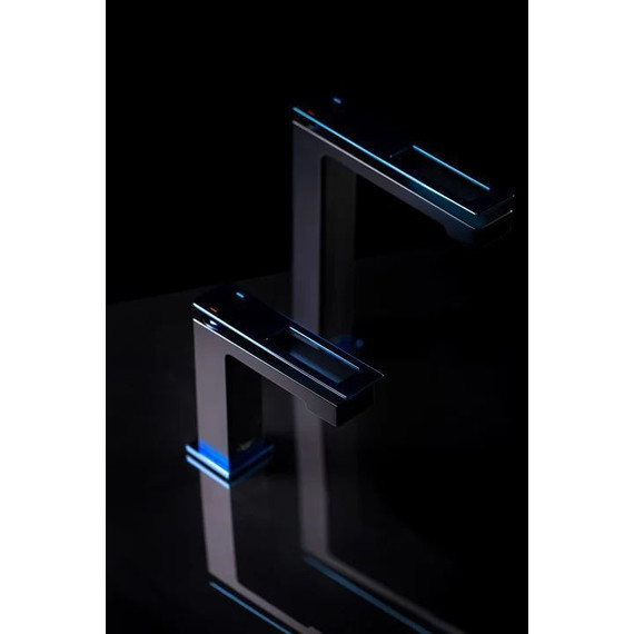 Смеситель для раковины высокий Boheme Q 142-BUW, black blue, Цвет производителя: black blue - фото 2