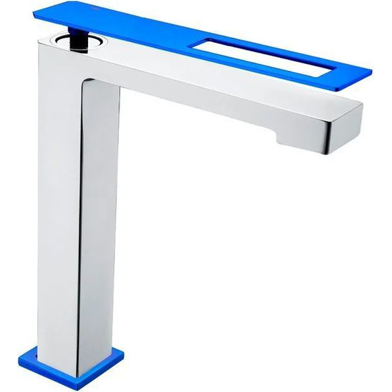 Смеситель для раковины высокий Boheme Q 142-CRUW, blue chrome, Цвет производителя: blue chrome - фото 
