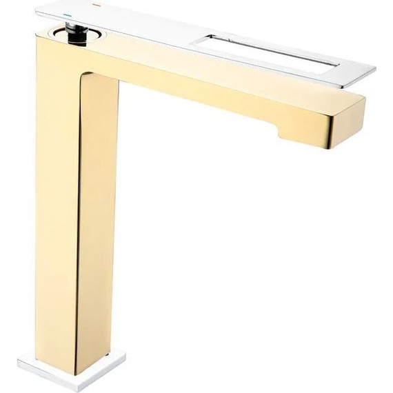 Смеситель для раковины высокий Boheme Q 142-GCR, gold chrome, Цвет производителя: gold chrome - фото 