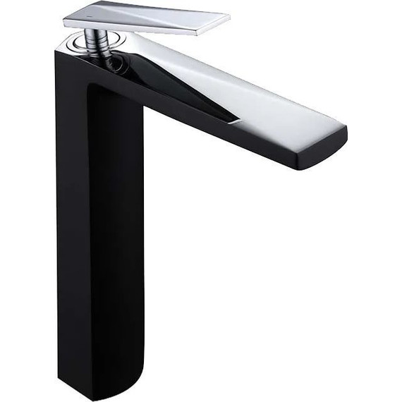 Смеситель для раковины высокий Boheme Venturo 372-B, black chrome, Цвет производителя: black chrome - фото 