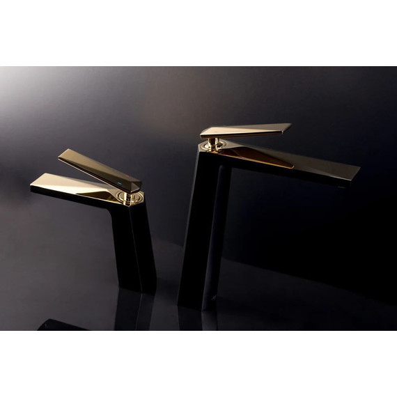 Смеситель для раковины высокий Boheme Venturo 382-B, чёрный/золото, Цвет производителя: чёрный, золото - фото 3