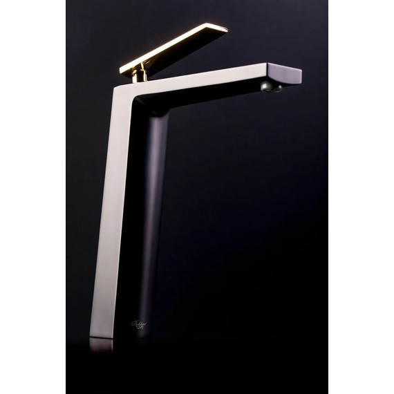 Смеситель для раковины высокий Boheme Venturo 382-B, чёрный/золото, Цвет производителя: чёрный, золото - фото 5