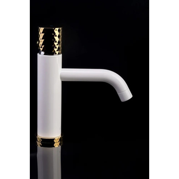 Смеситель для раковины Boheme Stick 121-WG, white gold, Цвет производителя: white gold - фото 2