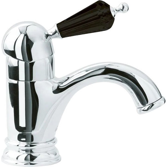 Смеситель для раковины Boheme Tradizionale Nero Swarovski 241, chrome - фото 