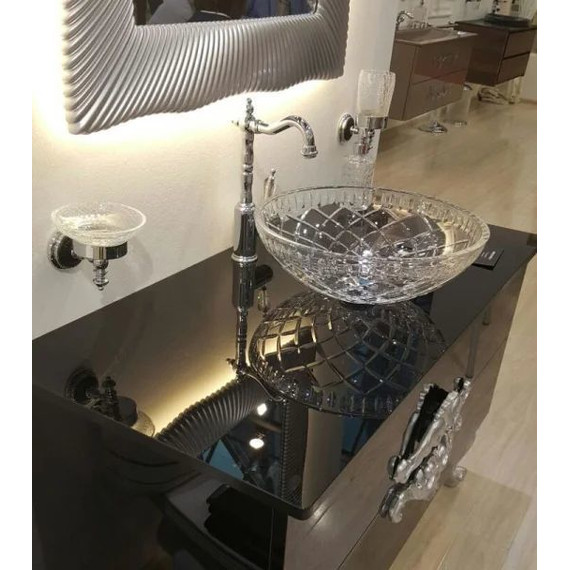 Смеситель для раковины высокий Boheme Brillante Ripresa Swarovski 342, chrome - фото 8