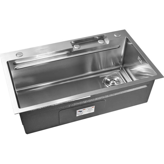 Кухонная мойка Gerhans K37545 1 мм, нержавеющая сталь (НОВИНКА 2024), Цвет производителя: нержавеющая сталь - фото, картинка 7 Кухонная мойка Gerhans K37545 1 мм, нержавеющая сталь (НОВИНКА 2024), Цвет производителя: нержавеющая сталь - фото 7