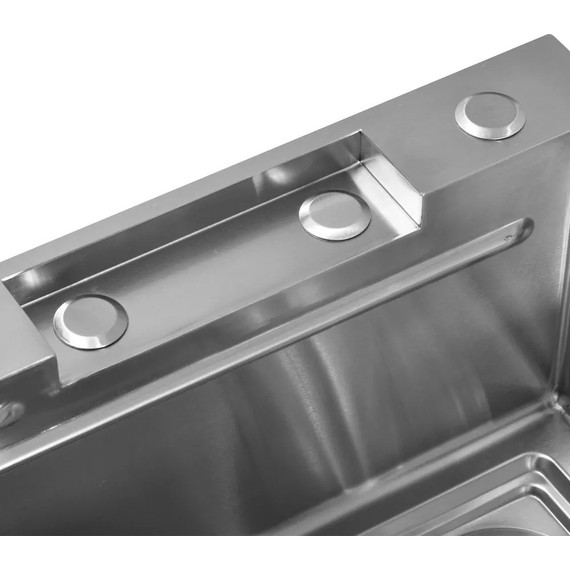 Кухонная мойка Gerhans K37545 1 мм, нержавеющая сталь (НОВИНКА 2024), Цвет производителя: нержавеющая сталь - фото, картинка 9 Кухонная мойка Gerhans K37545 1 мм, нержавеющая сталь (НОВИНКА 2024), Цвет производителя: нержавеющая сталь - фото 9