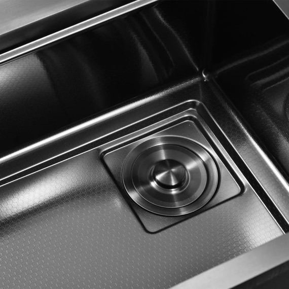 Кухонная мойка Gerhans K37545BD 1 мм, графит (НОВИНКА 2024), Цвет производителя: графит - фото 13