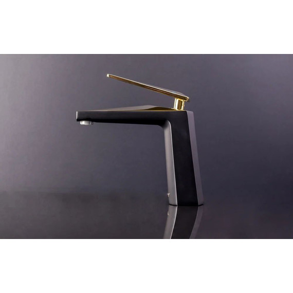 Смеситель для раковины Boheme Venturo 381-B, чёрный/золото, Цвет производителя: чёрный, золото - фото 5