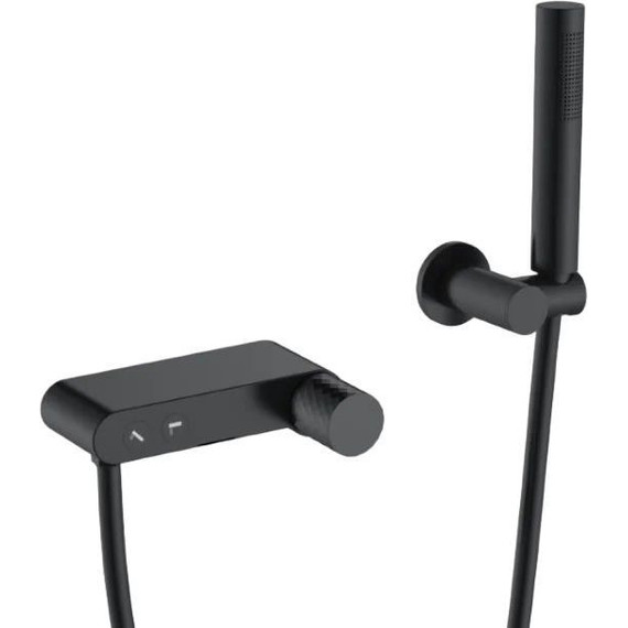 Смеситель для ванны Boheme Stick 123-BB, чёрный матовый, Цвет производителя: чёрный матовый - фото 