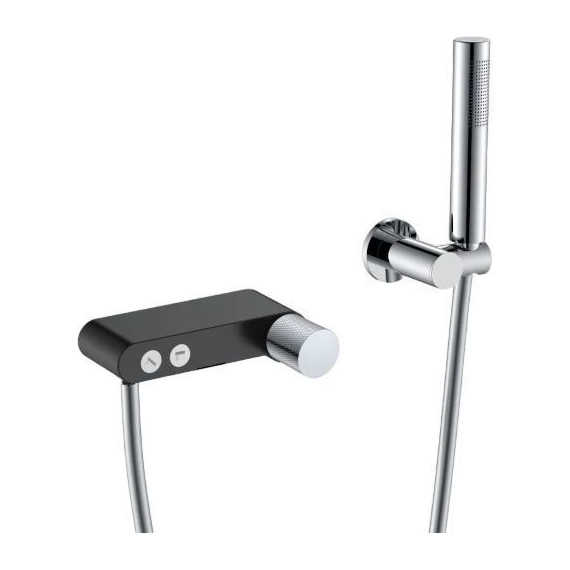 Смеситель для ванны Boheme Stick 123-BCR.2, black chrome, Цвет производителя: black chrome - фото 