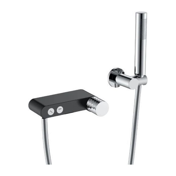 Смеситель для ванны Boheme Stick 123-BCR, black chrome, Цвет производителя: black chrome - фото 