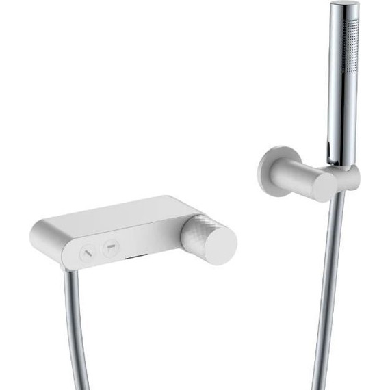 Смеситель для ванны Boheme Stick 123-WCR, white chrome, Цвет производителя: white chrome - фото 
