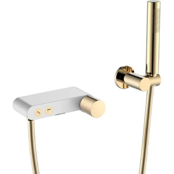 Смеситель для ванны Boheme Stick 123-WG.2, white gold, Цвет производителя: white gold - фото 