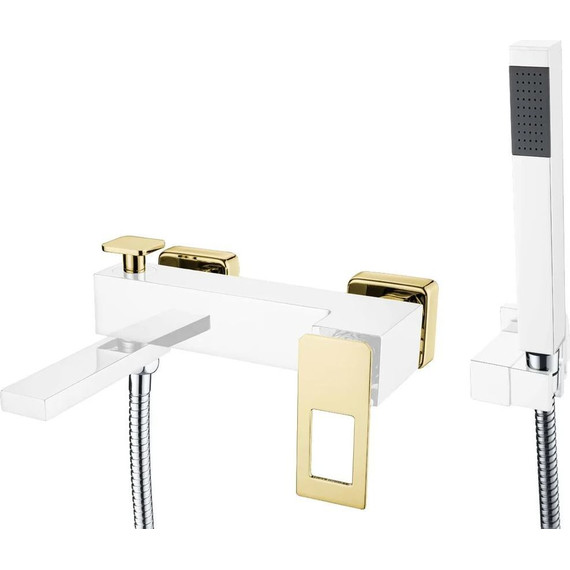 Смеситель для ванны Boheme Q 143-CRG, gold chrome - фото 