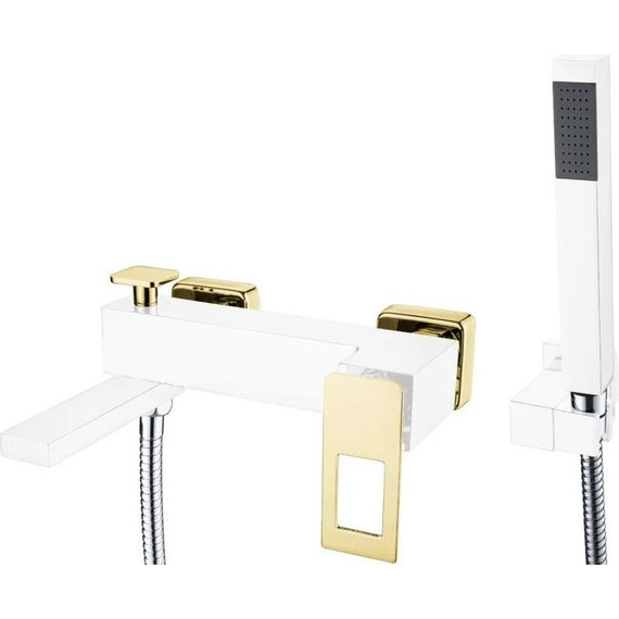 Смеситель для ванны Boheme Q 143-WG, white gold, Цвет производителя: white gold - фото 
