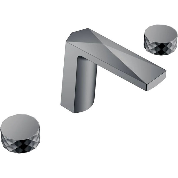 Смеситель для раковины Boheme Venturo 150-SGM-DIAMOND, shine gun metal, Цвет производителя: shine gun metal - фото 