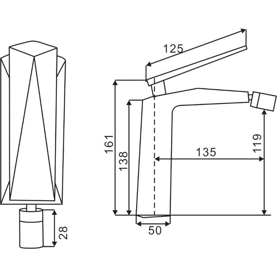 Смеситель для биде Boheme Venturo 376, chrome, Цвет производителя: chrome - фото 2