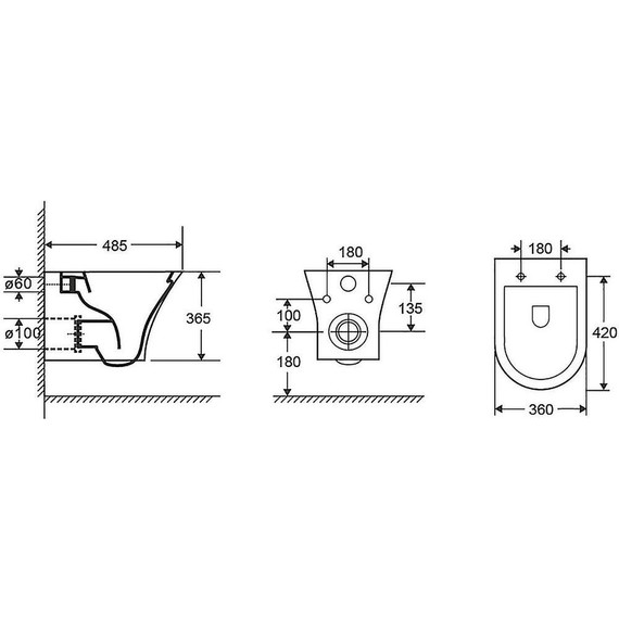 Унитаз подвесной безободковый Azario Fretta Round с тонкой крышкой микролифт - фото 13