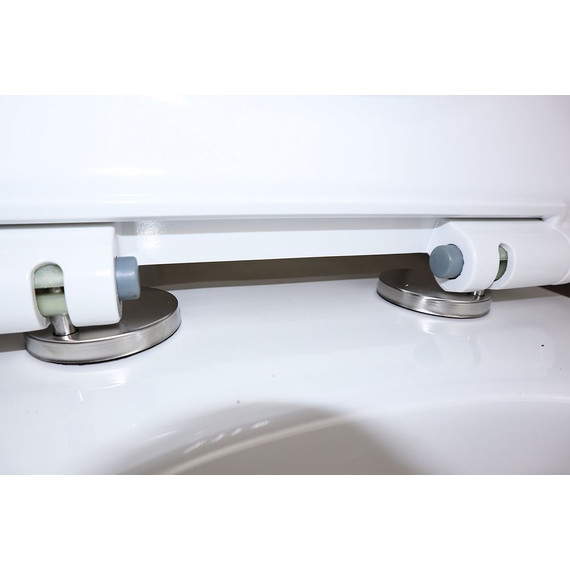 Унитаз подвесной безободковый Azario Fretta Round с тонкой крышкой микролифт - фото 6