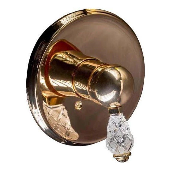 Смеситель для душа Boheme Crystal 285-CRST (со скрытой частью) золото - фото 