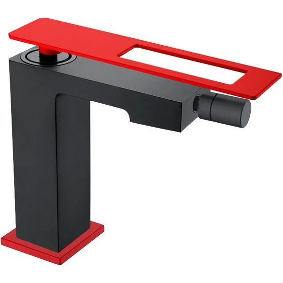 Смеситель для биде Boheme Q 146-BR, black-red, Цвет производителя: black-red - фото 