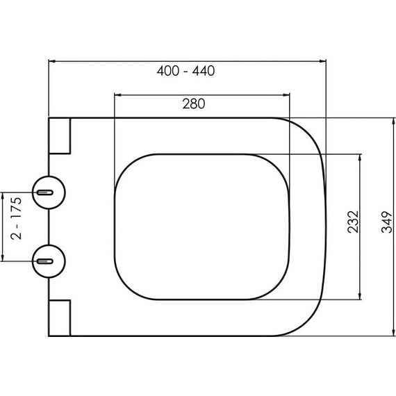 Унитаз подвесной безободковый Boheme Bello 971-B с тонкой крышкой микролифт, чёрный матовый, Цвет производителя: чёрный матовый - фото 4